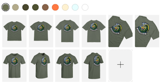 Print-on-Demand Design Mockup Display