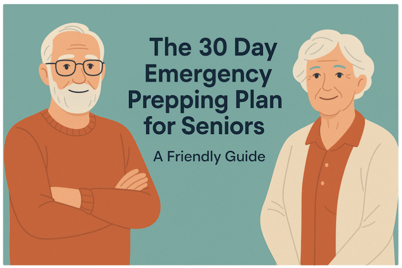 The 30 Day Emergency Prepping Plan for Seniors: A Friendly Guide.